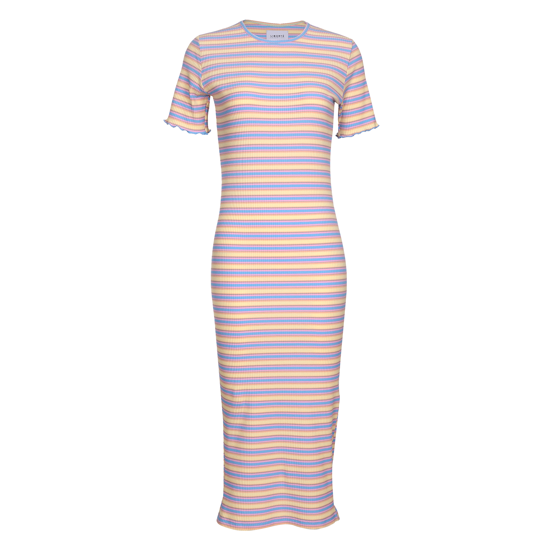 Liberté - Natalia SS Dress, 21232 - Yellow Rose Blue Stripe