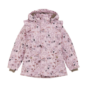 EN FANT - Jacket W. Frills, 240224 - Burnished Lilac AOP