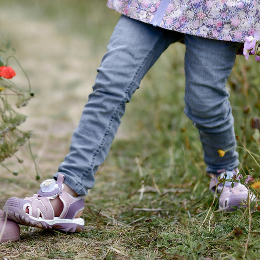 Mikk-Line - Sandal w. Mesh, 3004 - Adobe Rose