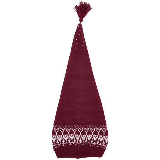 Mikk-Line - Christmas Hat Jacquard, 91049 - Red