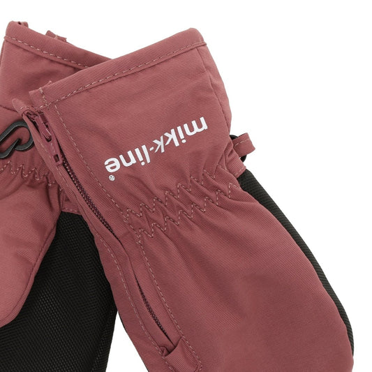 Mikk-Line - Nylon Mittens w. Zip, 93039 - Rose Brown