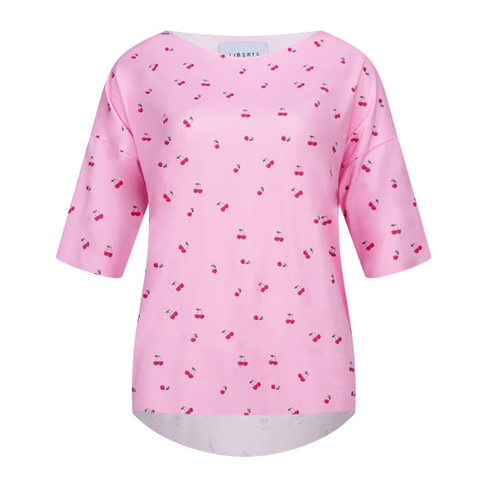 Liberté - Alma T-shirt SS, 9519 - Pink Cherry