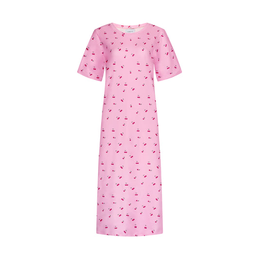Liberté - Alma T-shirt Dress SS, 9562 - Pink Cherry