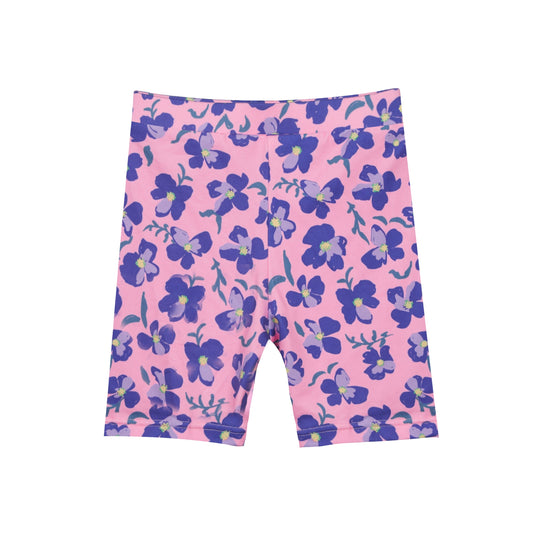 Liberté - Alma KIDS Bicycle Shorts, 9651 - Pink Purple Flower