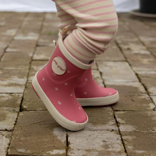Pom Pom - Gummistøvler, PM1101-02 - Heart AOP