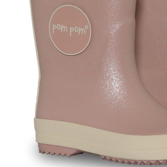 Pom Pom - Gummistøvler, PM1103 - Rose Glitter