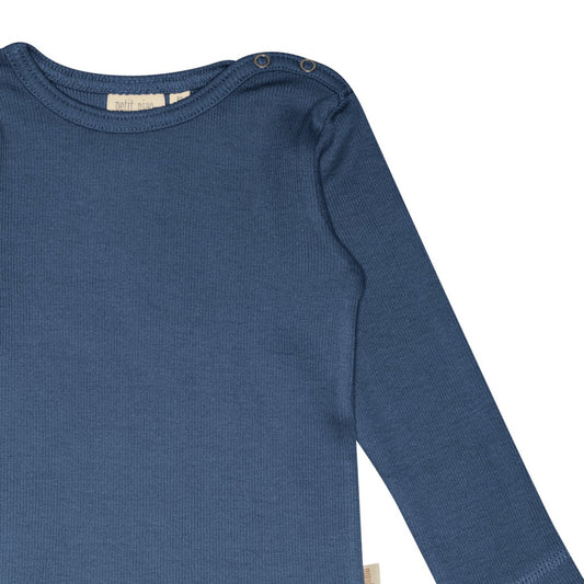 Petit Piao - T-shirt LS Modal, PP103 - Denim Blue