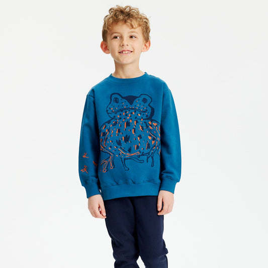 Soft Gallery - Konrad Toad LS Sweatshirt, SG2385 - Moroccan Blue