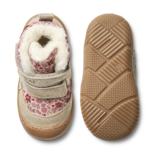 Wheat Footwear - Dowi Prewalker Velcro Tex, WF319i - Rose Dust Flowers