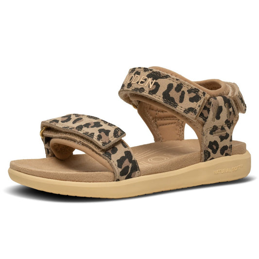 Woden Kids - Sandal, Cirkeline Leo Suede - Leopard