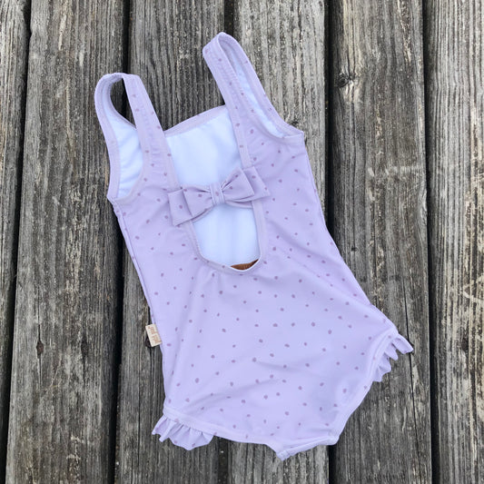 Petit Piao - Swimsuit Butterfly Printed, PP415 - Light Lavender / Dusty Lavender