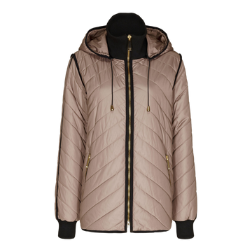 Ticket Woman - Krissie Comb Quiltet Jakke - Taupe