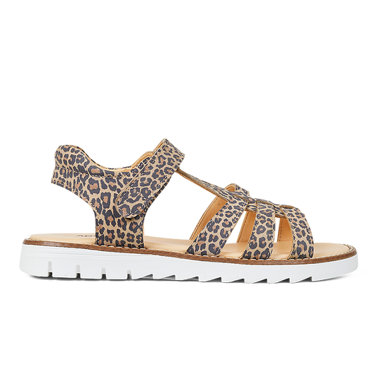 Angulus - Sandal Med T-rem og Velcro, 4384 - Leopard