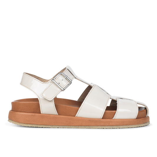 Angulus - Fodseng Sandal Med Spænde, 5749 - Buttermilk/Cognac