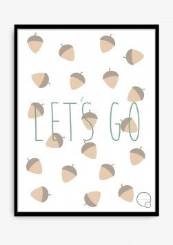 Kreativitum - KIDS Plakat - Let's go nuts, 30x40 cm
