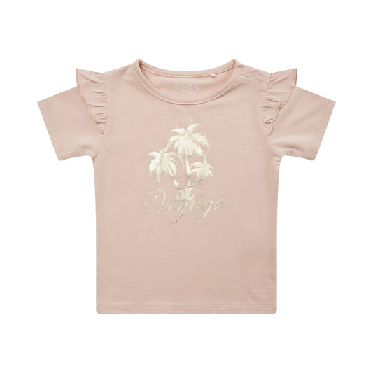 Petit by Sofie Schnoor - T-shirt SS, Penelope - Light Rose / Gold
