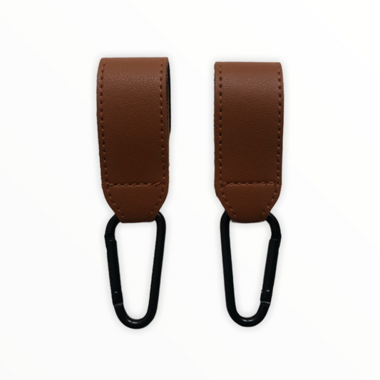 KongWalther - Barnevognskroge, Help Me Hooks 2 Pack - Brown