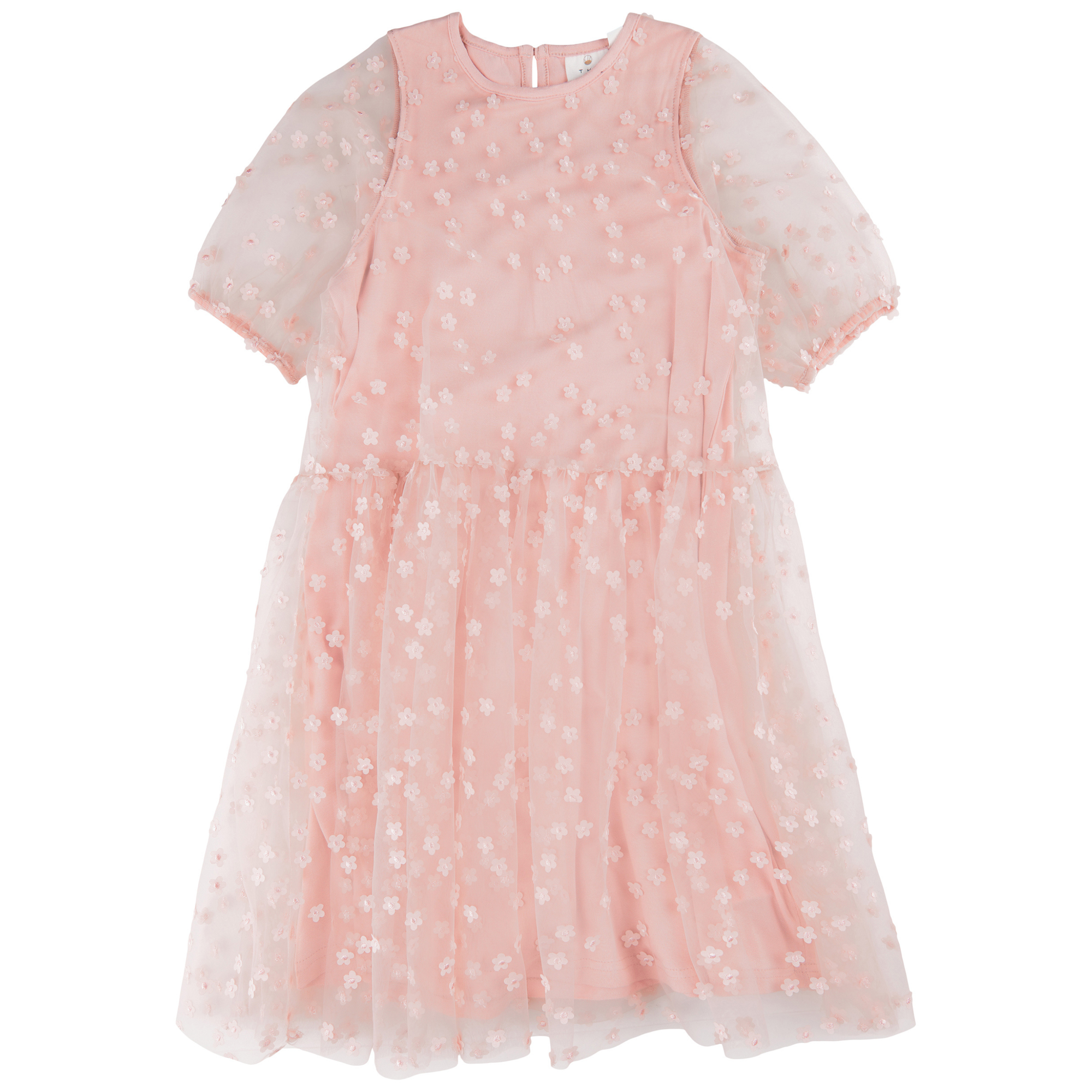 THE NEW - Gracelyn SS Dress (TN4962) - Peach Beige