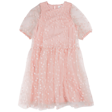 THE NEW - Gracelyn SS Dress (TN4962) - Peach Beige