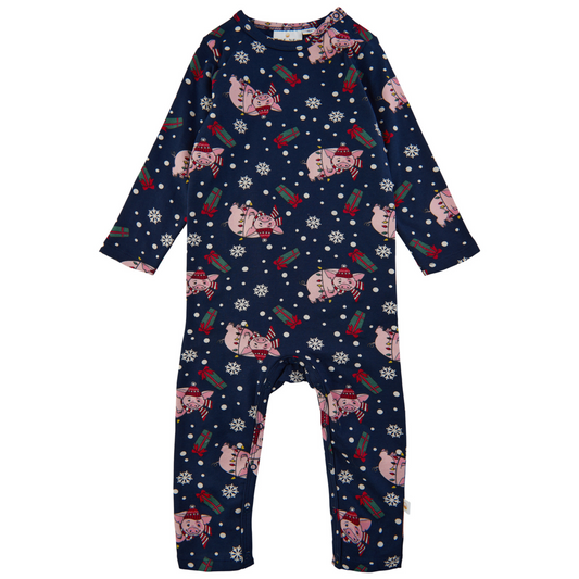 THE NEW Siblings - Holiday LS Jumpsuit (TNS1554) - Navy Blazer