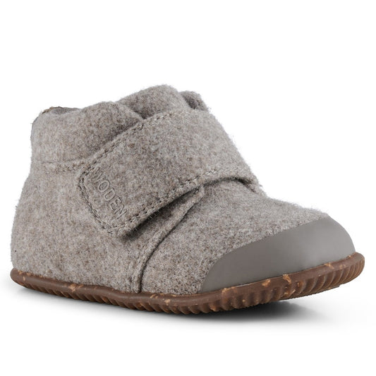 Woden Kids - Kim Felt Home Shoe - Beige Melange