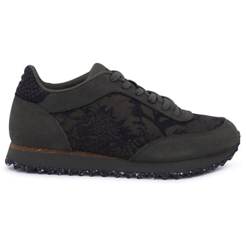 Woden - Sneakers, Nynne Jacquard - Seaweed Green