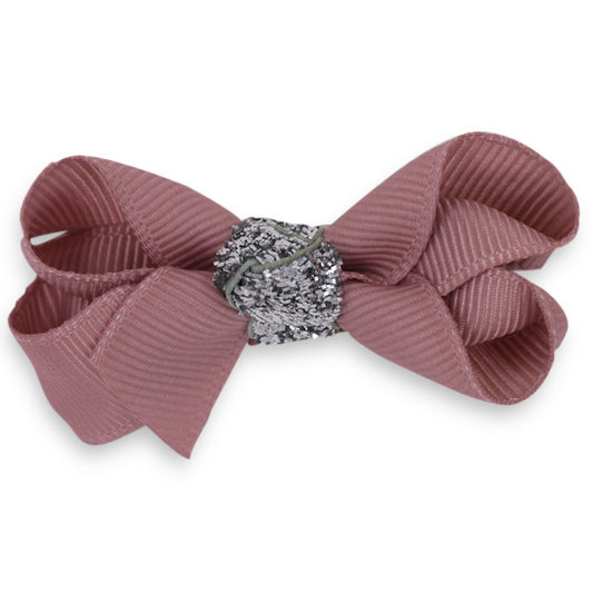 Bow's by Stær - Hårsløjfe m. glimmer, 6 cm, 8 cm, 10 cm - Flere farver