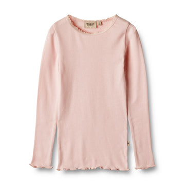 Wheat - Rib T-shirt LS Reese - Rose Ballet