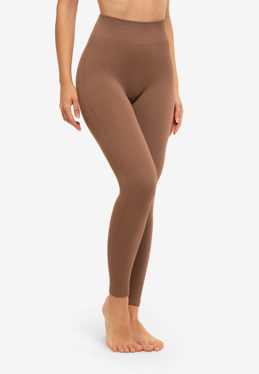 Liberté - Ninna Rib Leggings, 1015 - Deep Taupe
