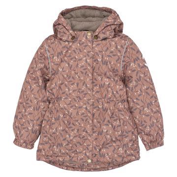 Mikk-Line - Winter Jacket waist AOP, 11109 - Leaf AOP