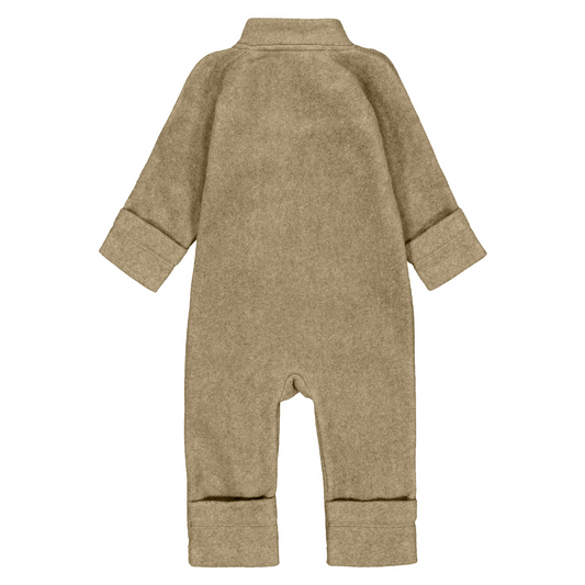 Mikk-Line - Cotton Fleece Baby Suit, 12002 - Dried Herb