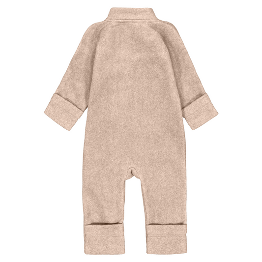 Mikk-Line - Cotton Fleece Baby Suit, 12002 - Warm Taupe