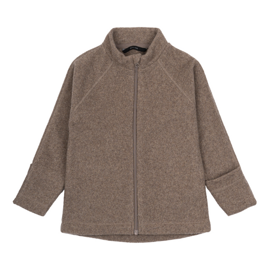 Mikk-Line - Cotton Fleece Baby Jacket, 12003 - Melange Denver