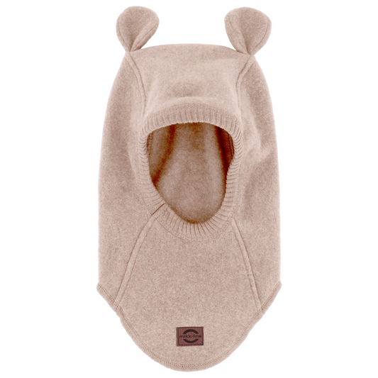 Mikk-Line - Cotton Fleece Fullface W. Ears, 12006 - Warm Taupe