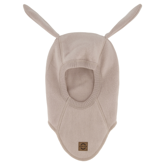 Mikk-Line - Cotton Fleece Fullface W. Ears, 12007 - Warm Taupe