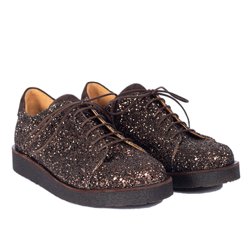 Angulus - Sneaker Med Plateausål, 1548 - Brown Glitter / Brown