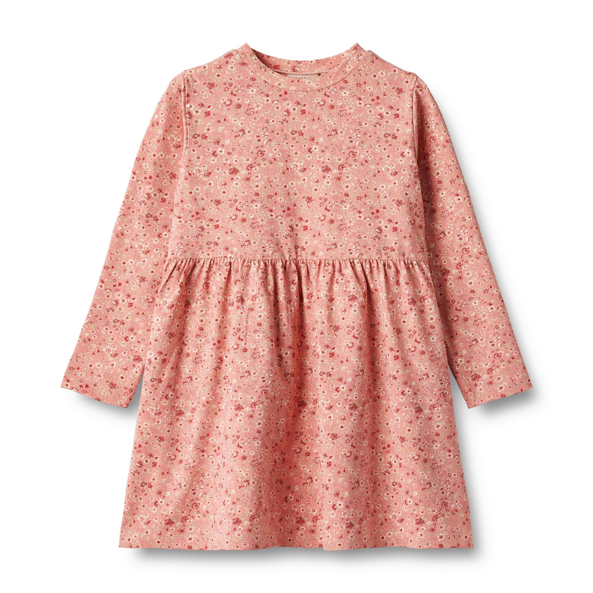 Wheat - Jersey Dress LS Sessa - Rosette Flowers