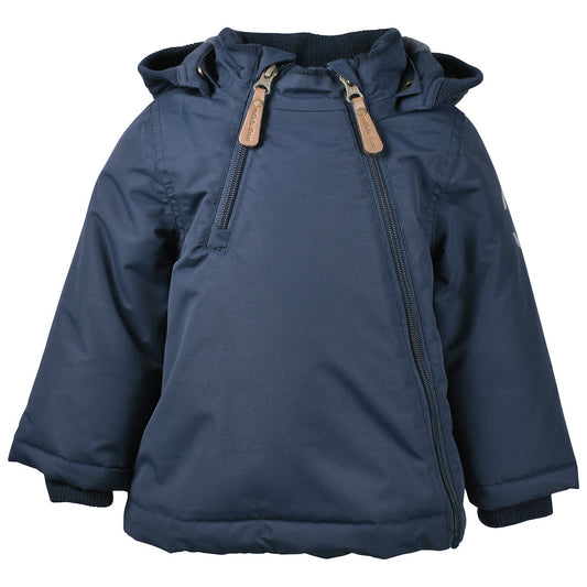Mikk-Line - Vinterjakke, Nylon Baby Jacket Solid, 1669ML - Blue Nights