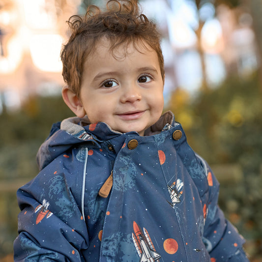 Mikk-Line - Polyester Baby Suit AOP, 16920 - Space AOP