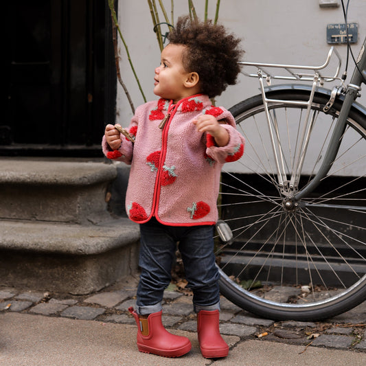 Mikk-Line - Teddy Jacket 3D, 17037 - Strawberry AOP