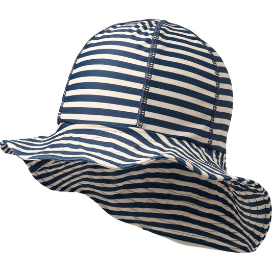 Wheat - UV Sun Hat - Indigo Stripe