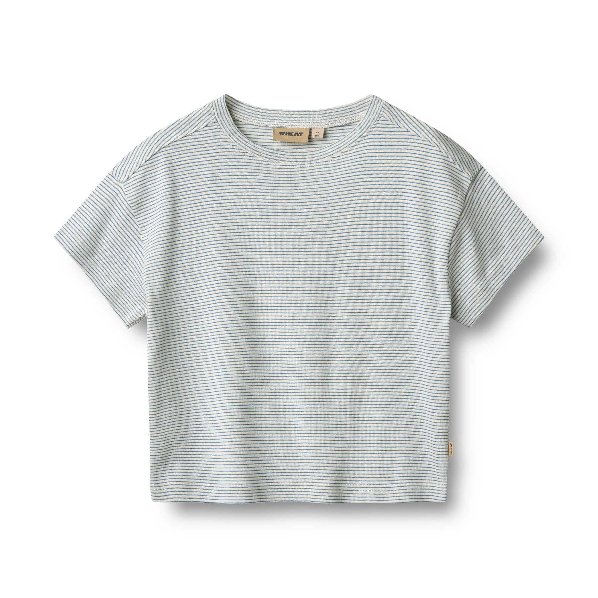 Wheat - T-shirt SS Tommy - Blue Stripe