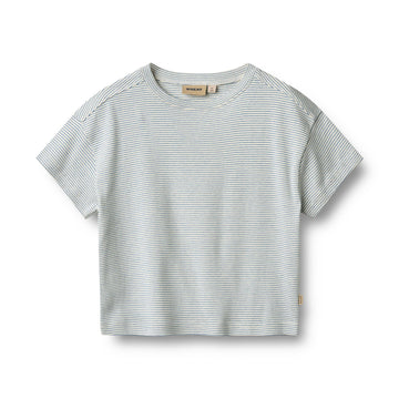 Wheat - T-shirt SS Tommy - Blue Stripe