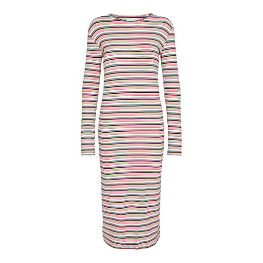 Liberté - Natalia LS Dress, 21162 - Pink Gold Lurex Stripe