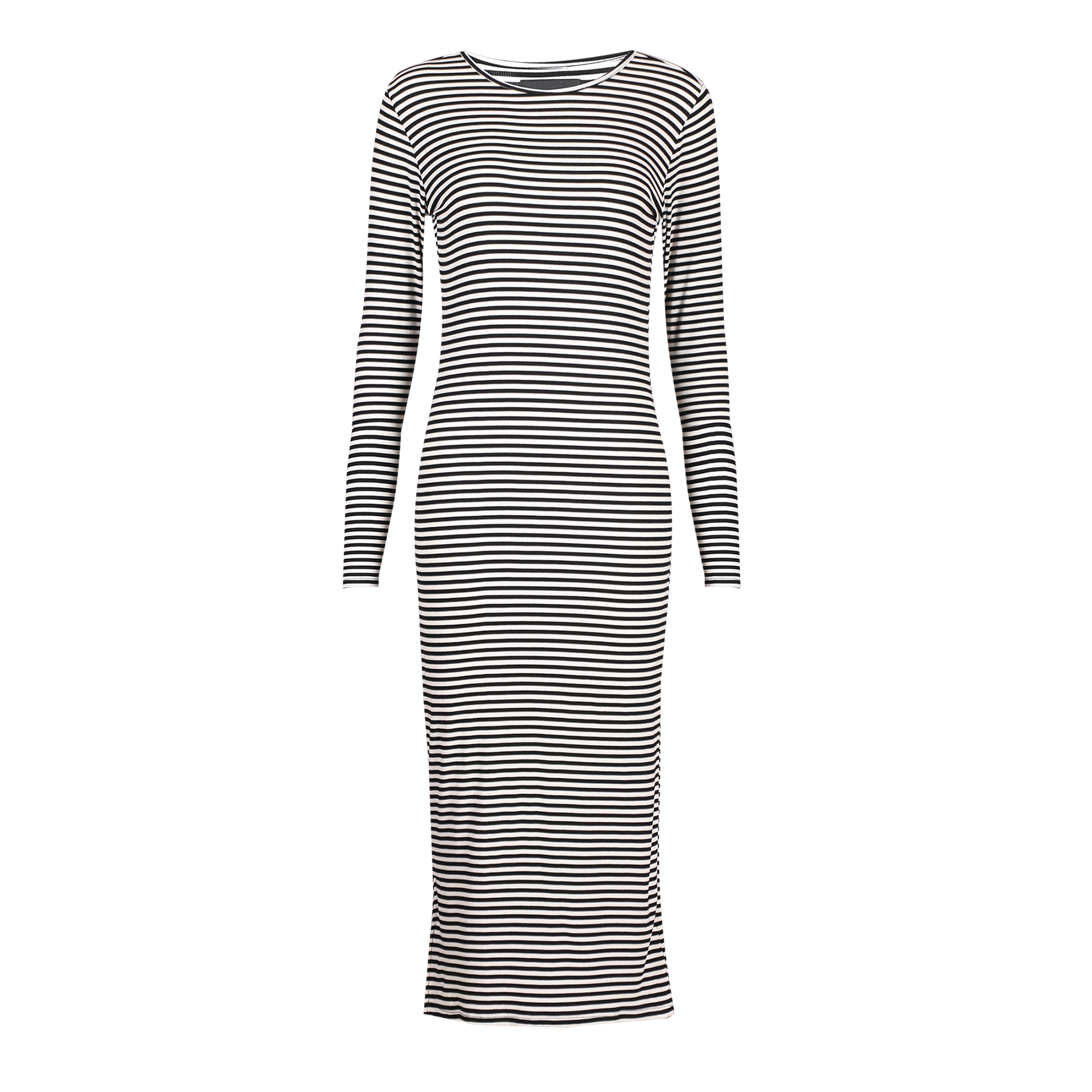 Liberté - Natalia LS Dress, 21162 - Black Creme Small Stripe