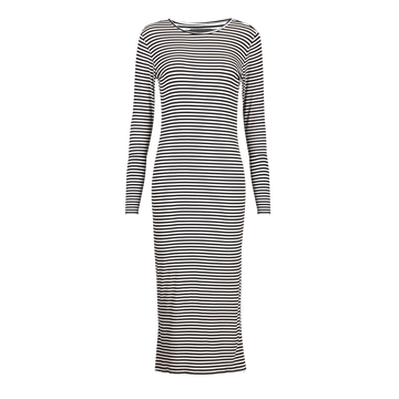 Liberté - Natalia LS Dress, 21162 - Black Creme Small Stripe