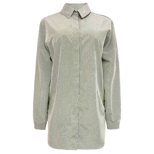 Liberté - Sara LS Shirt, 21223 - Army Diamond Stripe