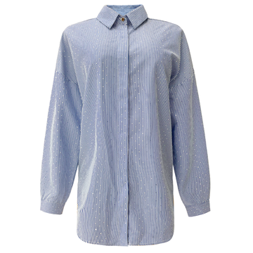Liberté - Sara LS Shirt, 21223 - Blue Diamond Stripe