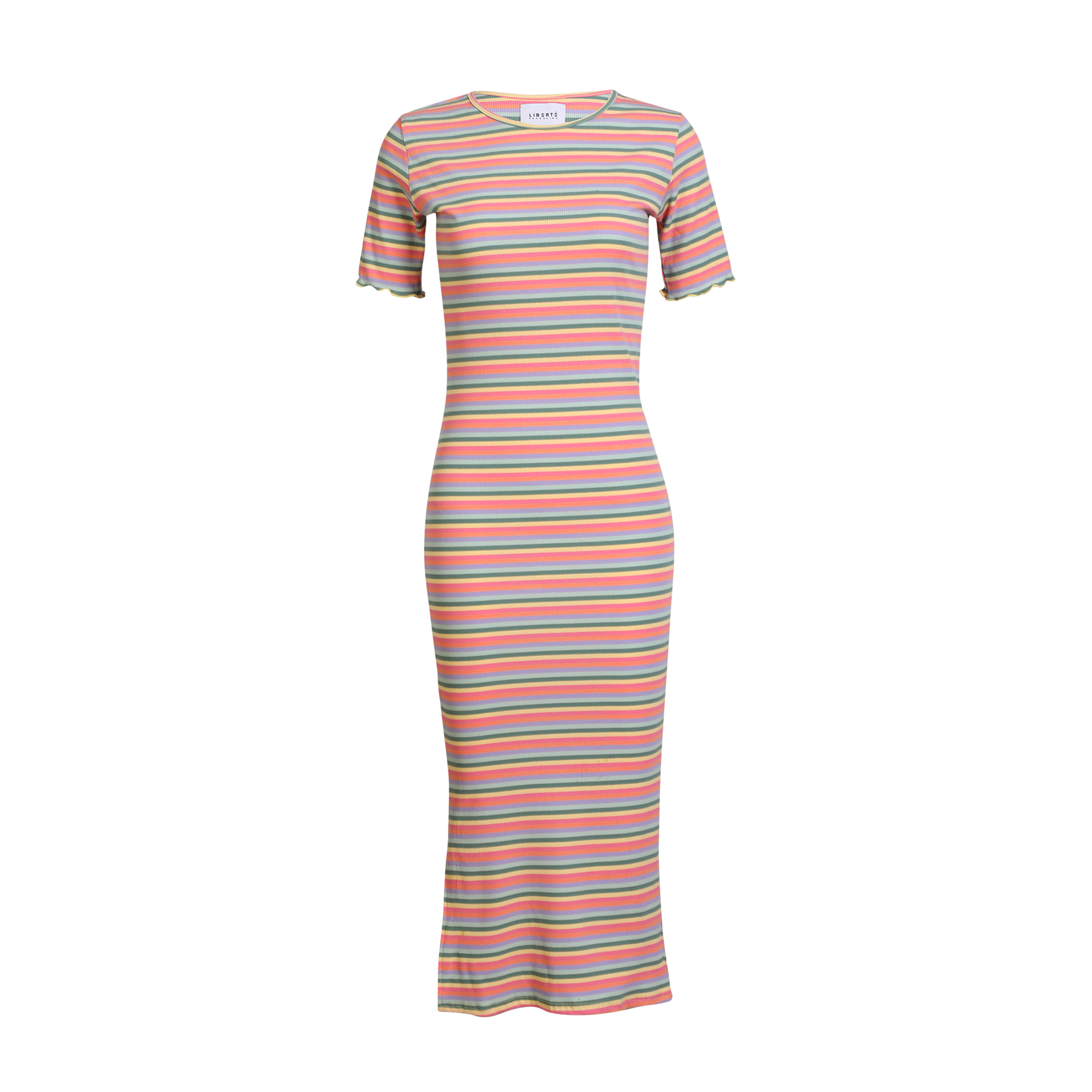 Liberté - Natalia SS Dress, 21232 - Multi Orange Pink Stripe