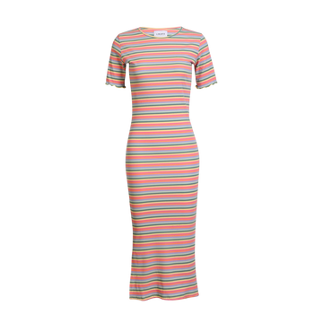 Liberté - Natalia SS Dress, 21232 - Multi Orange Pink Stripe